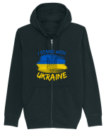 I Stand With Ukraine Hanorac cu fermoar Unisex Connector