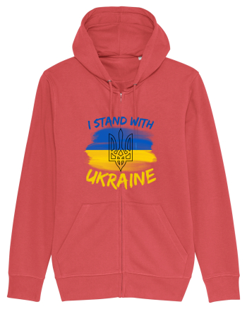 I Stand With Ukraine Carmine Red