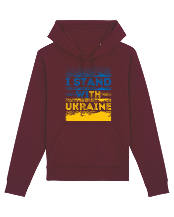 I Stand With Ukraine Burgundy