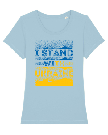 I Stand With Ukraine Sky Blue