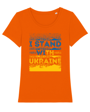 I Stand With Ukraine Bright Orange