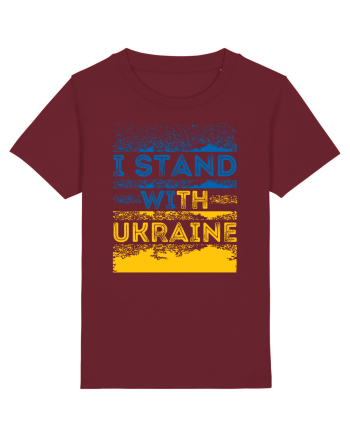 I Stand With Ukraine Burgundy