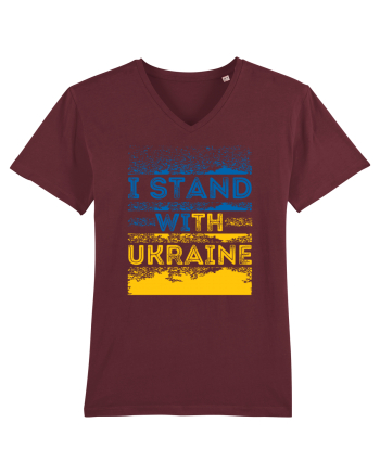 I Stand With Ukraine Burgundy
