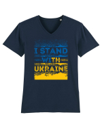 I Stand With Ukraine Tricou mânecă scurtă guler V Bărbat Presenter