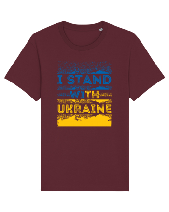I Stand With Ukraine Burgundy