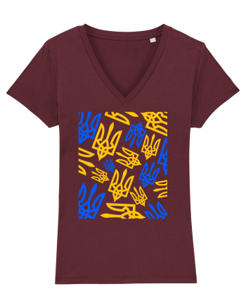 I Stand With Ukraine Burgundy