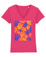 I Stand With Ukraine Tricou mânecă scurtă guler V Damă Evoker