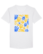 I Stand With Ukraine Tricou mânecă scurtă guler larg Bărbat Skater