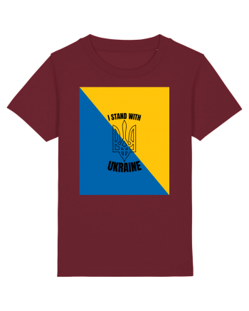 I Stand With Ukraine Burgundy