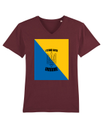I Stand With Ukraine Tricou mânecă scurtă guler V Bărbat Presenter