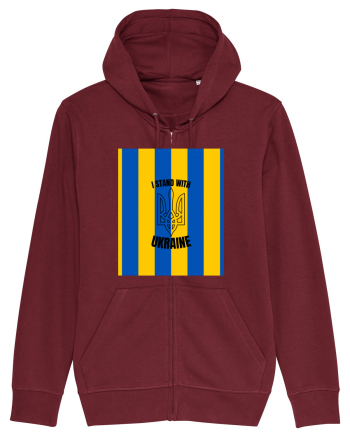 I Stand With Ukraine Burgundy