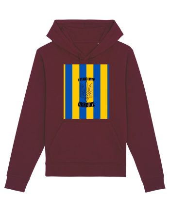 I Stand With Ukraine Burgundy