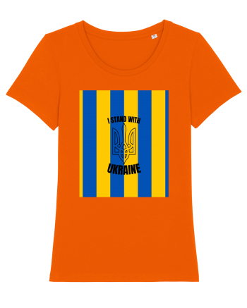 I Stand With Ukraine Bright Orange