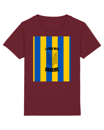 I Stand With Ukraine Burgundy
