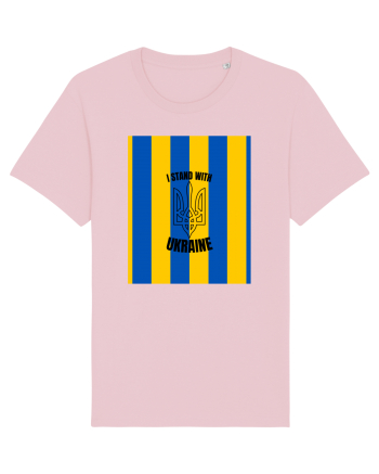 I Stand With Ukraine Cotton Pink