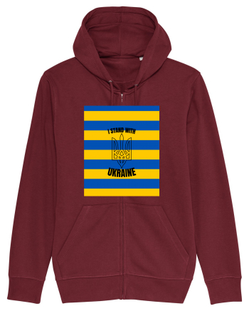 I Stand With Ukraine Burgundy
