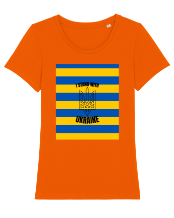 I Stand With Ukraine Bright Orange
