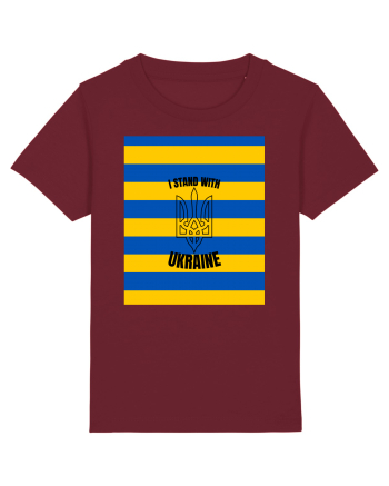 I Stand With Ukraine Burgundy