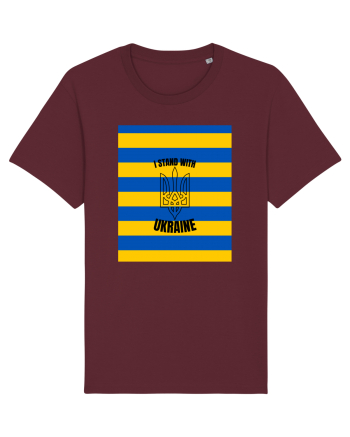 I Stand With Ukraine Burgundy