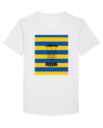 I Stand With Ukraine Tricou mânecă scurtă guler larg Bărbat Skater