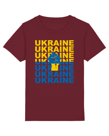 I Stand With Ukraine Burgundy