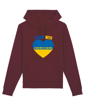 I Stand With Ukraine Burgundy