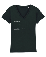 Șifonier - definiție Tricou mânecă scurtă guler V Damă Evoker