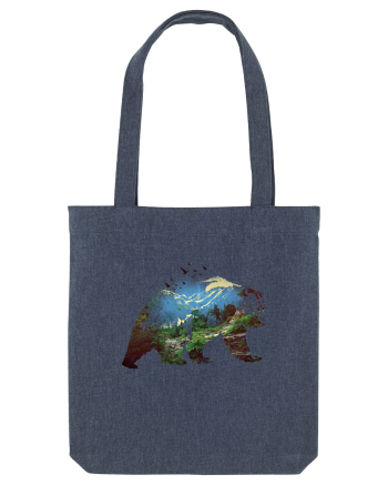 Bear landscape Midnight Blue