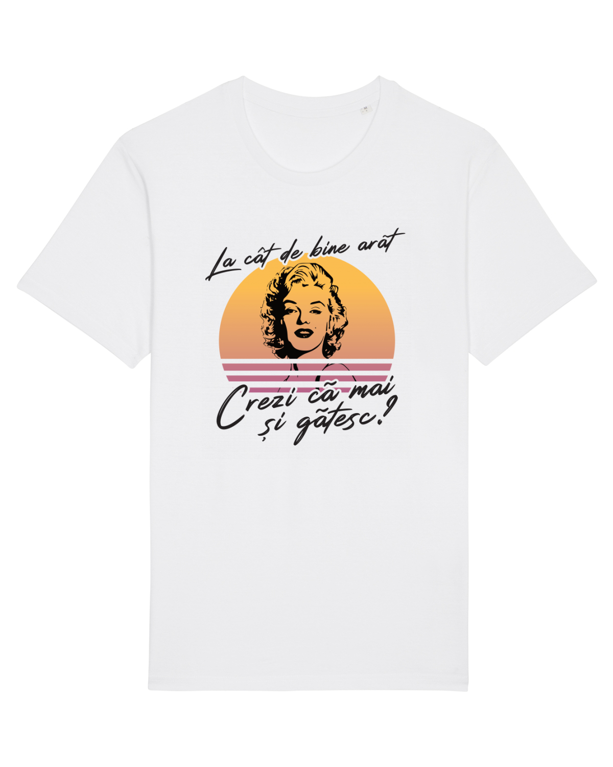 Tricou mânecă scurtă Unisex Rocker White