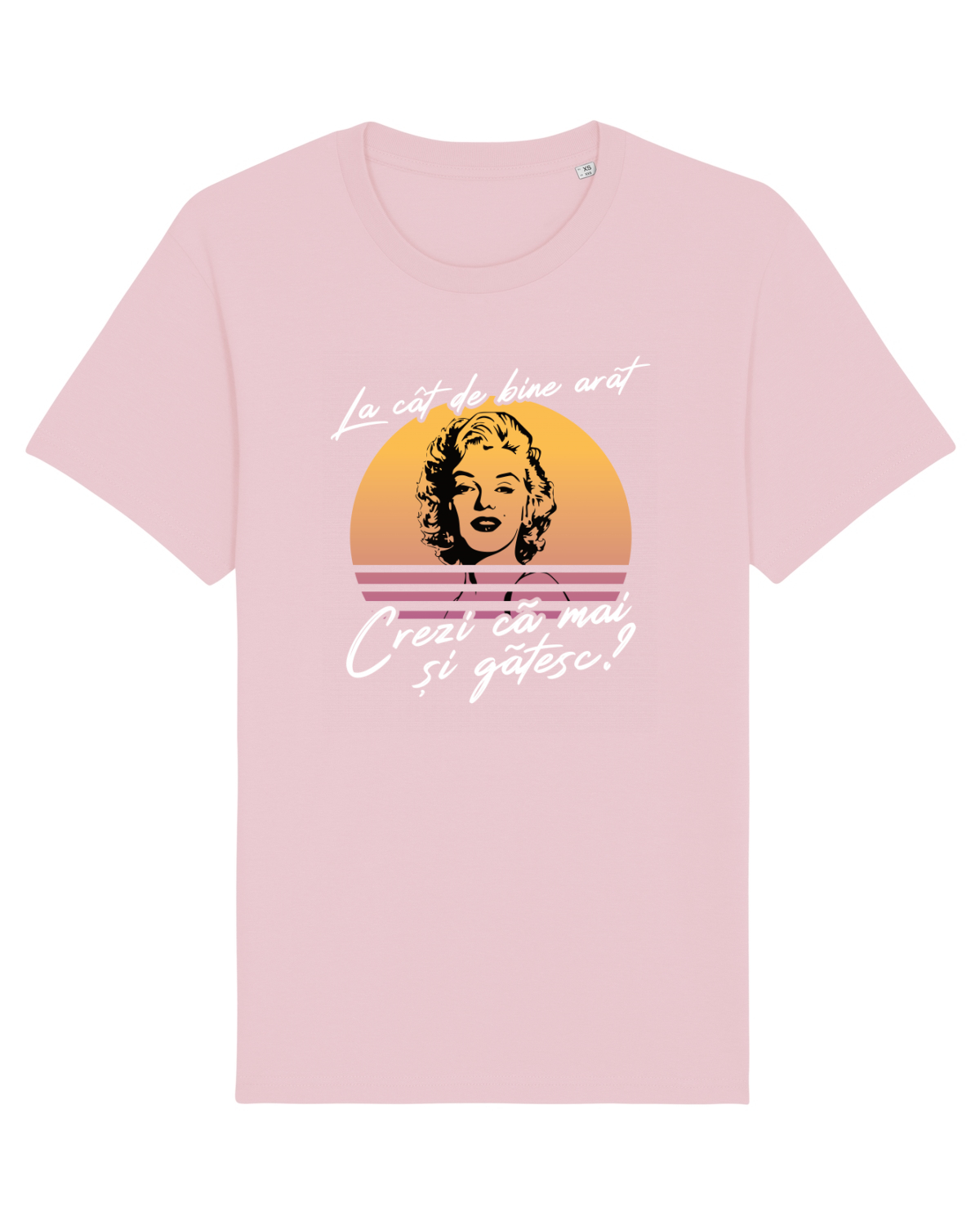 Tricou mânecă scurtă Unisex Rocker Cotton Pink