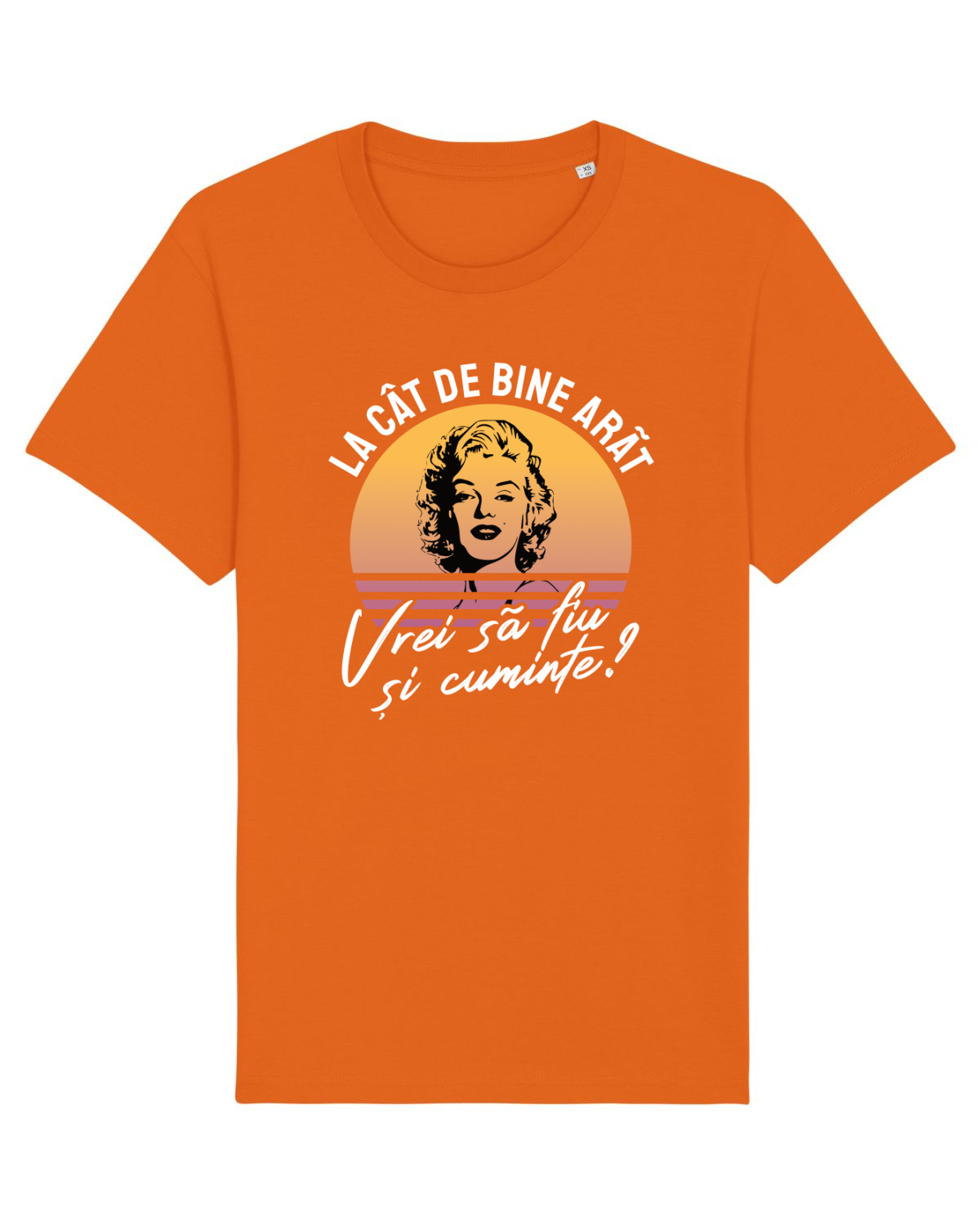 Tricou mânecă scurtă Unisex Rocker Bright Orange
