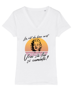 La cât de bine arăt, vrei să fiu și cuminte? Tricou mânecă scurtă guler V Damă Evoker