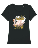 Cea mai iubită soră Tricou mânecă scurtă guler larg fitted Damă Expresser