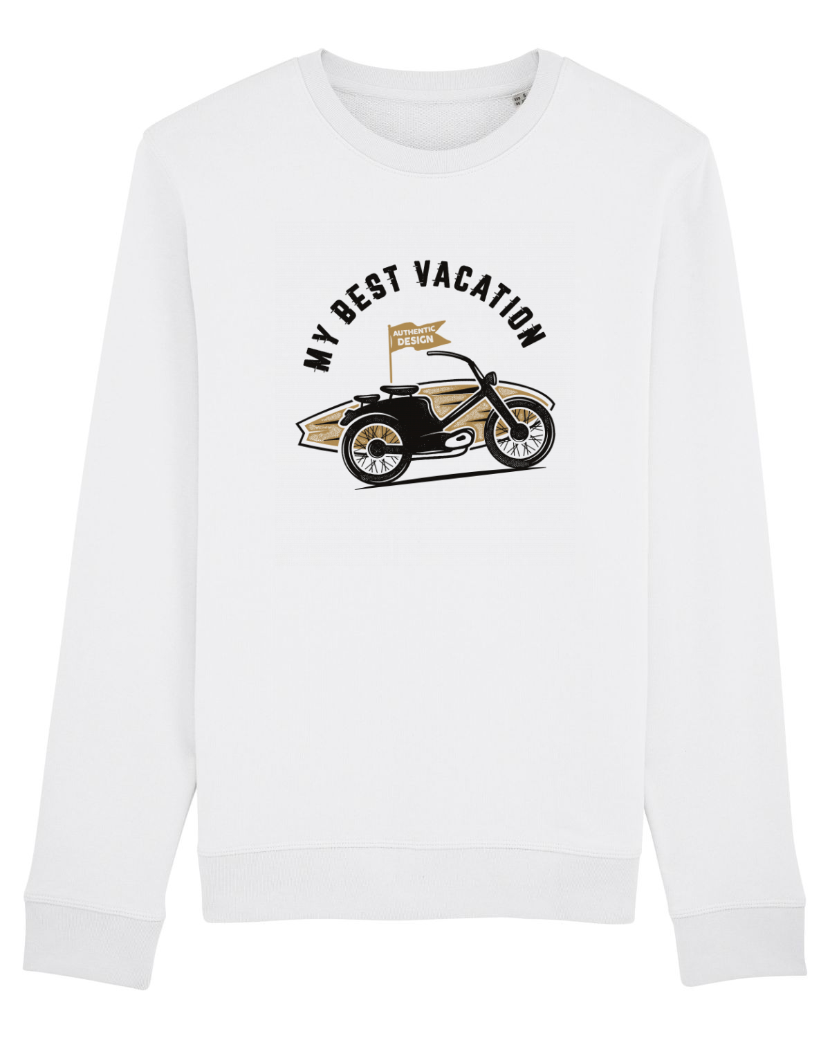 Bluză mânecă lungă Unisex Rise White