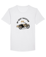 Moto / black Tricou mânecă scurtă guler larg Bărbat Skater