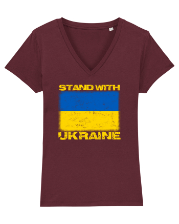 Stand with UKRAINE Burgundy