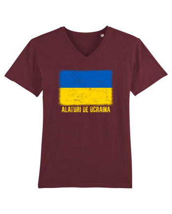 Alaturi de Ucraina Burgundy