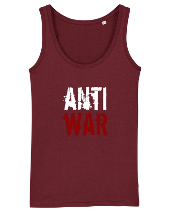 Anti War (alb-roșu) Burgundy