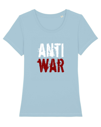 Anti War (alb-roșu) Sky Blue
