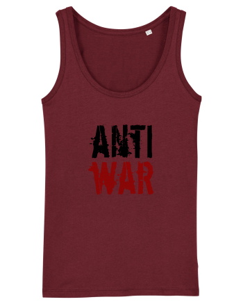 Anti War (negru-roșu) Burgundy