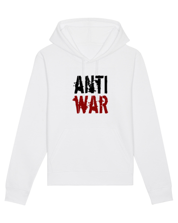 Anti War (negru-roșu) White