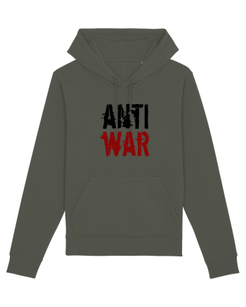 Anti War (negru-roșu) Khaki