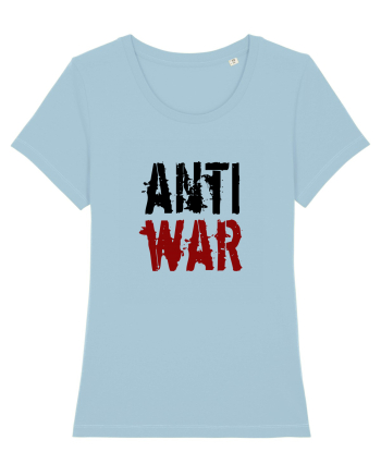 Anti War (negru-roșu) Sky Blue