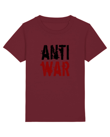 Anti War (negru-roșu) Burgundy