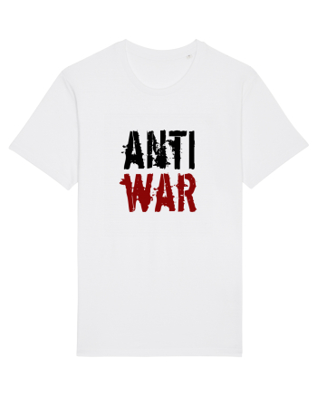 Anti War (negru-roșu) White