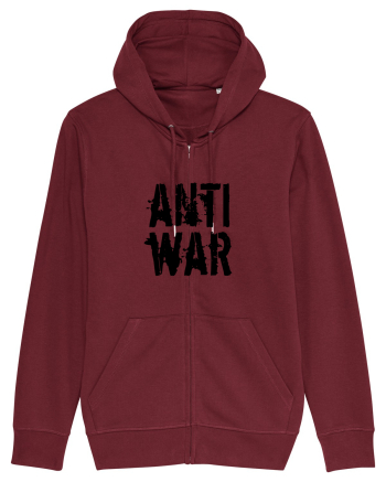 Anti War (negru) Burgundy