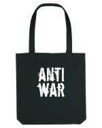 Anti War (alb) Sacoșă textilă