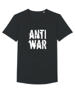 Anti War (alb) Tricou mânecă scurtă guler larg Bărbat Skater