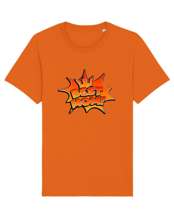 Best Mom Bright Orange