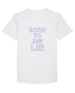 BORN TO LIE Tricou mânecă scurtă guler larg Bărbat Skater